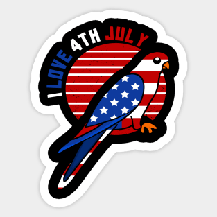 America Shirt 4th of July Patriotic T-shirt holiday Sticker